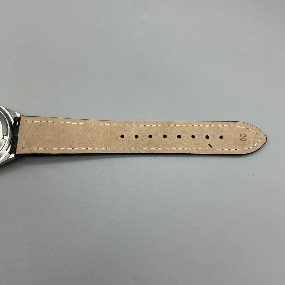 Vintage Seiko Quartz Mens Watch 37mm Date 7123-8239 Cracked Crystal New Battery